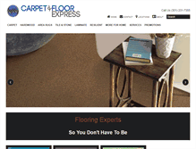 Tablet Screenshot of carpetandfloorexpress.com